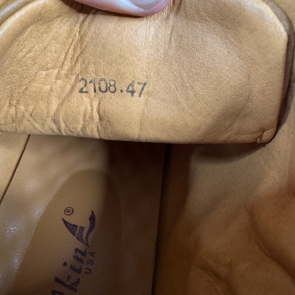 Salkin USA Mens Tan Leather Whipstitch Chukka Boots Brown 2108.47 Size 11-12 - Picture 9 of 12